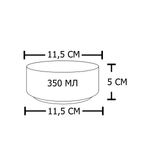 Миска "efox" для питомцев из пластика БЕЛАЯ, форма чаша