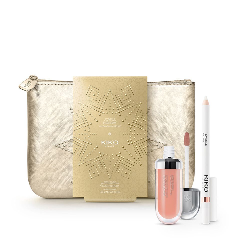 Набор KIKO MIlano Joyful Holiday OH OH OH My Lips Kit - 01 Rosy Beige
