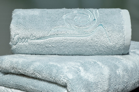 Полотенце 50х90 Garda Decor Лирика бирюзовое