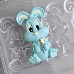 340 | Форма для шоколадных конфет "Заяц-2" (275*175мм)