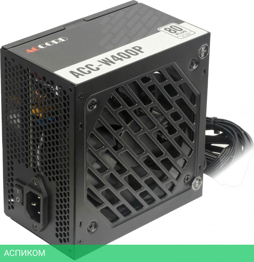 Блок питания Accord ATX 80 Plus 400W White (ACC-W400P)