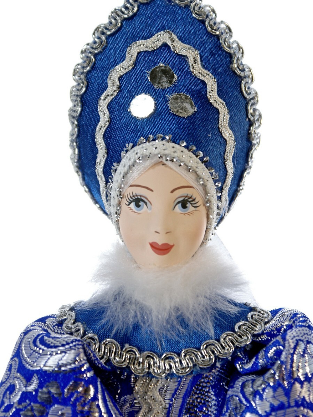 Кукла коллекционная Снегурочка в кокошнике и с муфтой