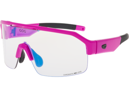 Спортивные очки GOG Thor C / Matt Neon Pink-Black / Photochromic Blue Lens