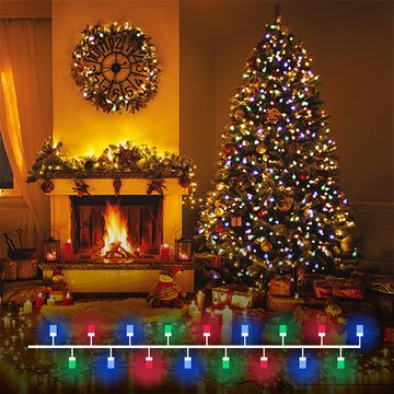 Новогодняя гирлянда нить 400-002 10м IP20 мульти Elektrostandard