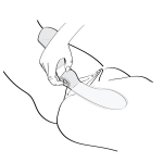 Малиновый двусторонний вибростимулятор 26,5см Shunga ZOA SH-ZOA-601