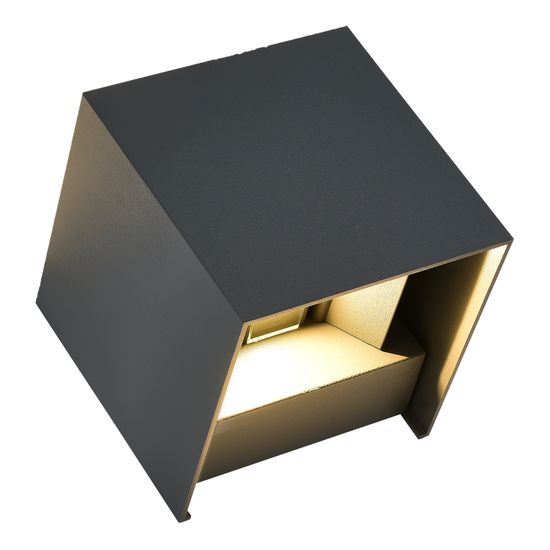 SL9513.701.01 Светильник уличный настенный ST-Luce серый/серый LED 1*10W 2700K BRIK