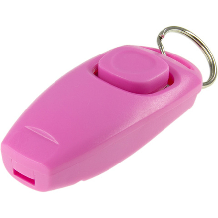 Кликер-свисток с кольцом ZooOne (Розовый)
