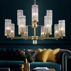 Люстра Rivoli   2074-312 12 х Е14 40 Вт классика