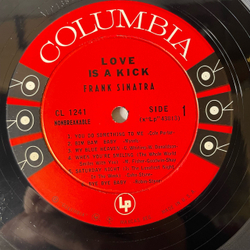 Винтажная виниловая пластинка LP Frank Sinatra Love Is A Kick (США 1959) Шестиглазая Columbia