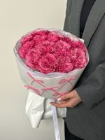 Моно букет из пионовидной розы Кантри блу 15 шт