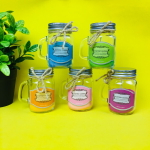 Свеча «Home decoration-Вайолет» 5*8,5см в подсвечнике с крышкой HK1003