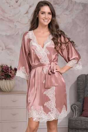 Халат Marilin Deluxe 3443 Pink Mia-Amore