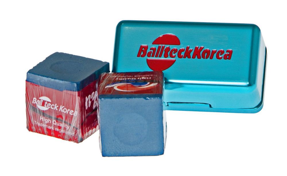 Мел &quot;Ball teck PRO II&quot; (2 шт, в бирюзовой металлической коробке) синий