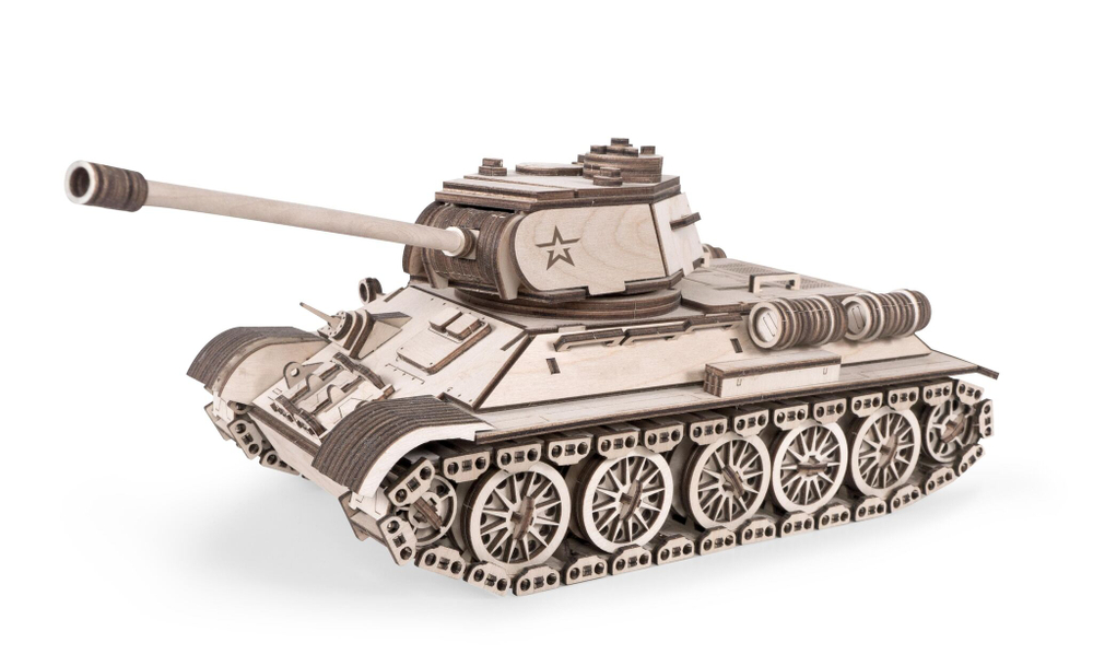 Конструктор из дерева "Армия России" Танк Т-34-85