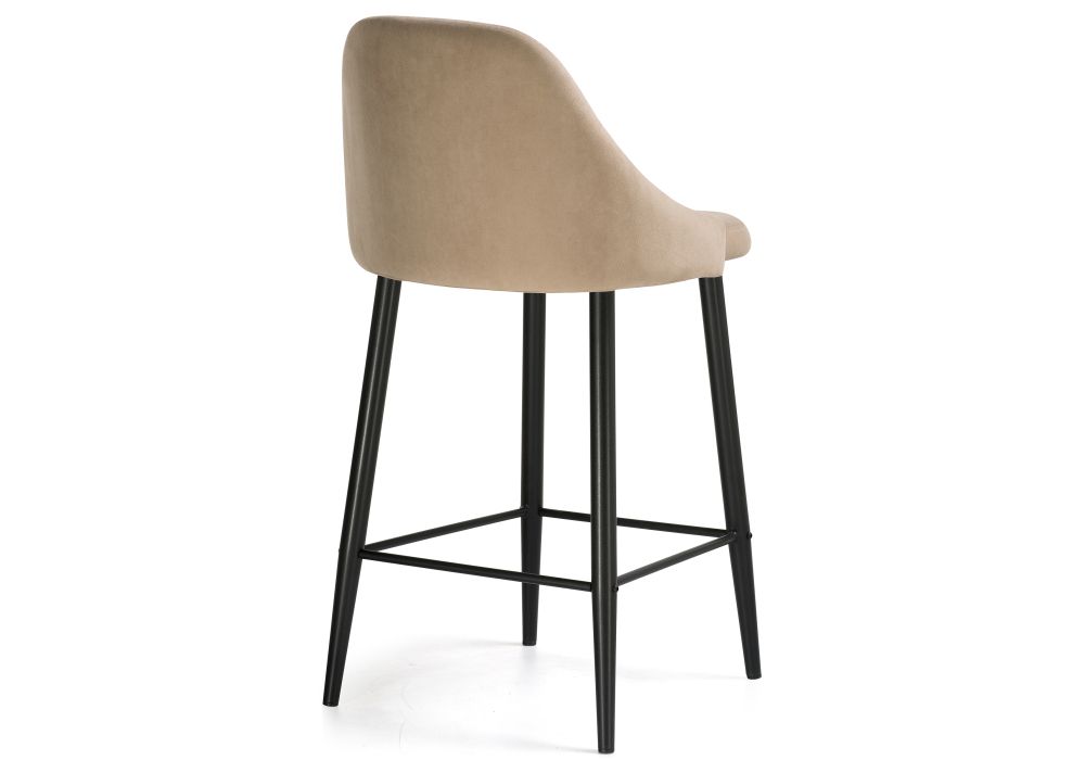 Барный стул Джама бежевый / черный матовый