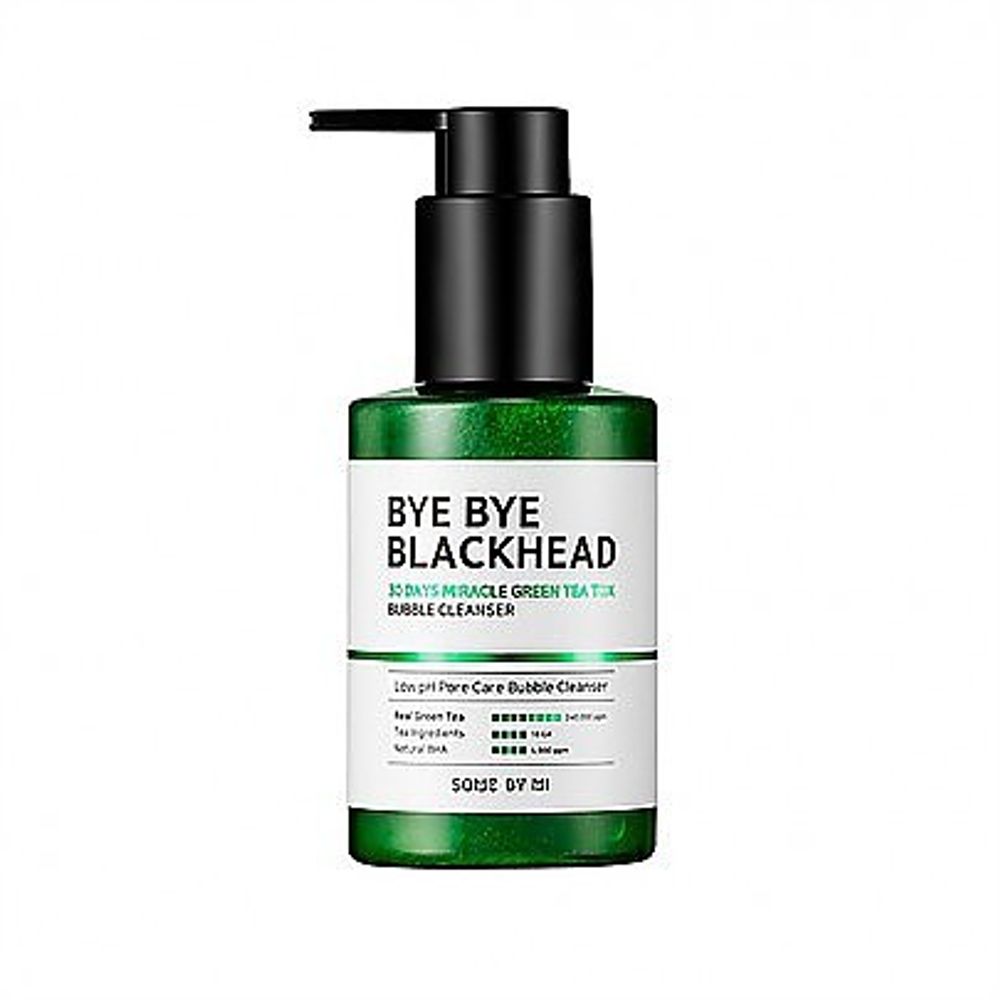 SOME BY MI Bye Bye Blackhead 30 Days Miracle Green Tea Tox Bubble Cleanser 120g