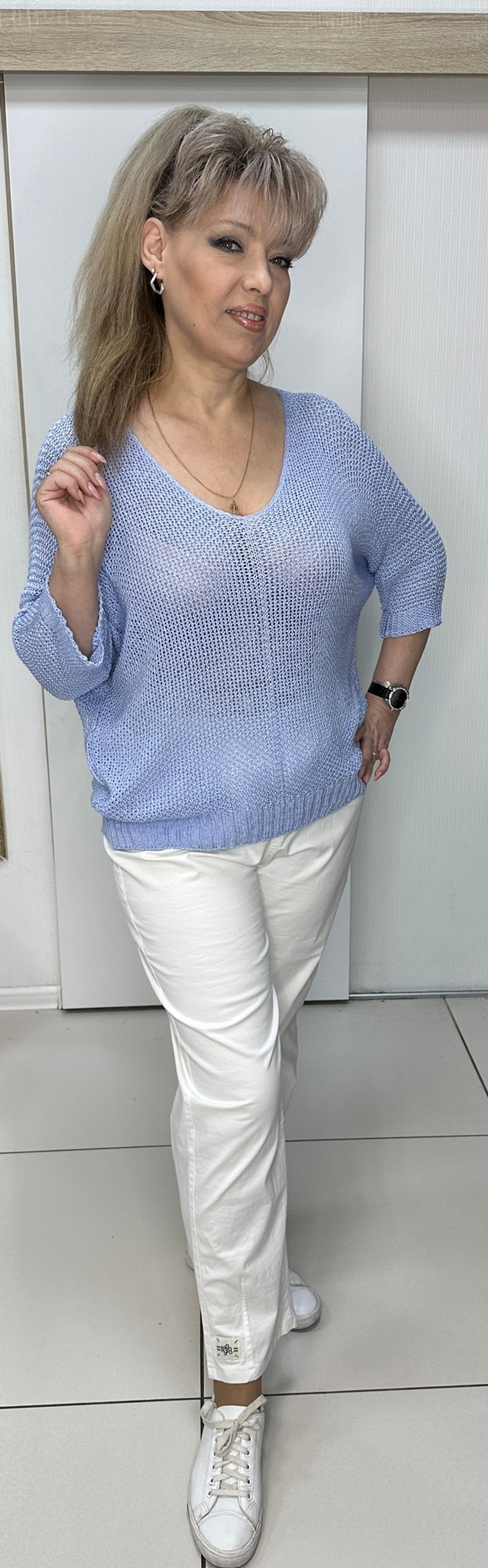 Итальянский блузон-сетка