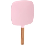 Зеркало косметическое с ручкой «Cute look - Королева», квадрат, цвет пудровый 14*25см