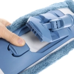 Швабра Селфи с насадкой из микрофибры синяя насадка 65гр.