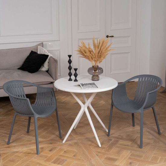 Стул с подлокотниками EPOS, пластик серый