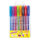 Набор шариковых ручек 8цв. Юнландия Star, 0,7мм, корпус ассорти