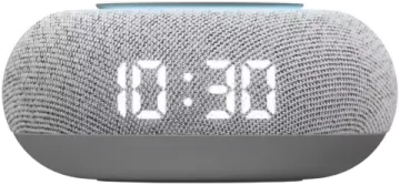 Умная колонка VK Капсула мини (с часами), светлая серая