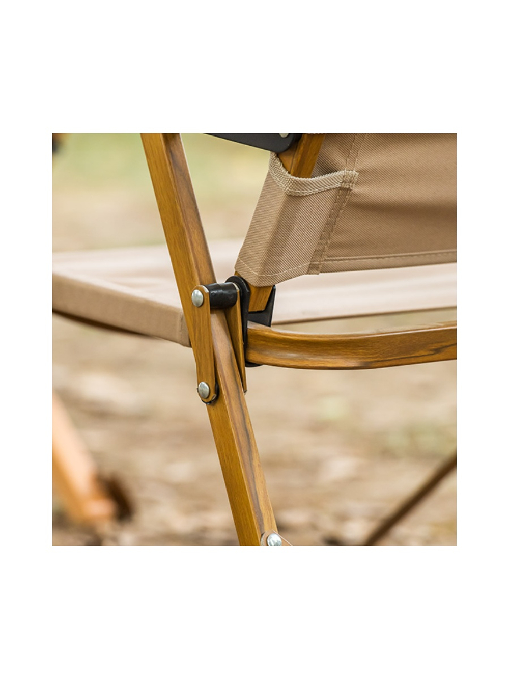 Кресло туристическое Naturehike Nightfall L02, складное, хаки, до 120 кг