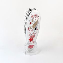 S-HEART-S Подарочный набор с расческой Scalp Brush «CRANE OF BEAUTY» и чехлом