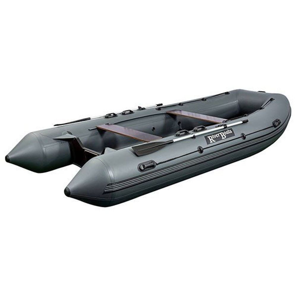 Лодка пвх riverboats (ривербот) rb - 470 (повышенной мореходности) (цвет: серый)