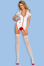 Костюм медсестры Leann (Размер: S-M-L) (Цвет: белый с красным)