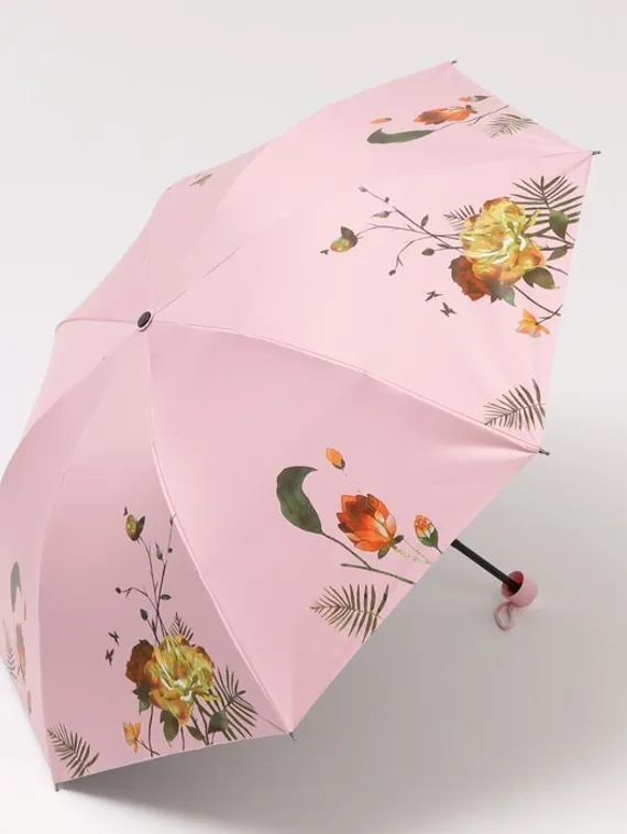 Зонт механический «Нежные цветы», 4 сложения, 8 спиц, R = 49 см, цвет МИКС