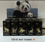 Зажигалка турбо Панда BS 100-6 Золотые животные 25шт*40бл