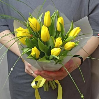 Желтые  тюльпаны