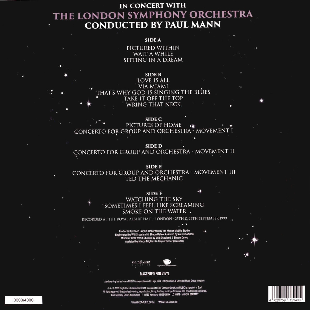 Deep Purple / In Concert With The London Symphony Orchestra (3LP+2CD)
