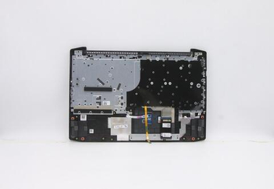 Верхняя панель с клавиатурой (топкейс) для ноутбука Lenovo IdeaPad Gaming 3-15ARH05. раскладка - русская, с подсветкой, синяя (5CB0Z37648), оригинал