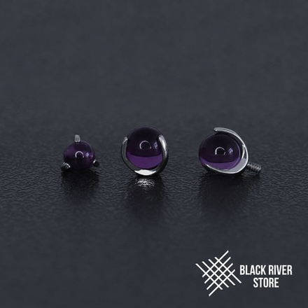 Ball 3-Prongs 3мм/4мм/5мм Amethyst