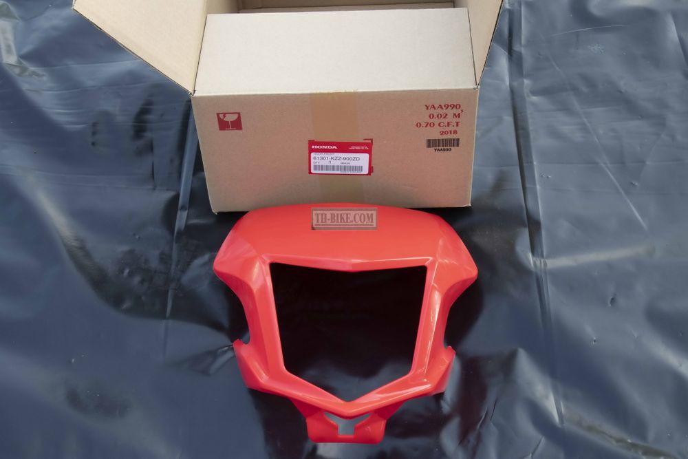 61301-KZZ-900ZD 61140-KZZ-N00ZB. VISOR, FR. Honda  CRF250L-M. RED