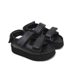 Кожаные босоножки nappa puffer INUIKII - черный(70106-150)