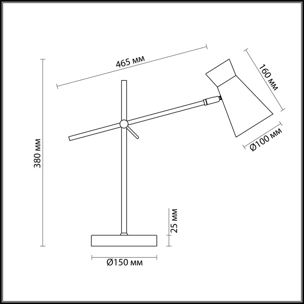3790/1T LOFTI LN19 000 матовый черный, золотой Настольная лампа E14 1*40W 220V LIAM