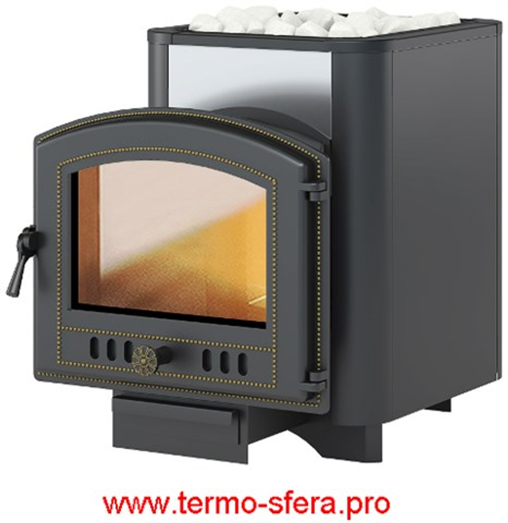 Печь ВЕЗУВИЙ Сенсация 16 Антрацит (224)
