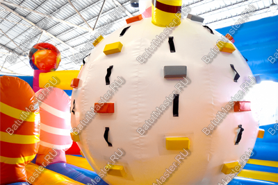 Коммерческий надувной батут "Мороженое" 6*6*3.5 м
