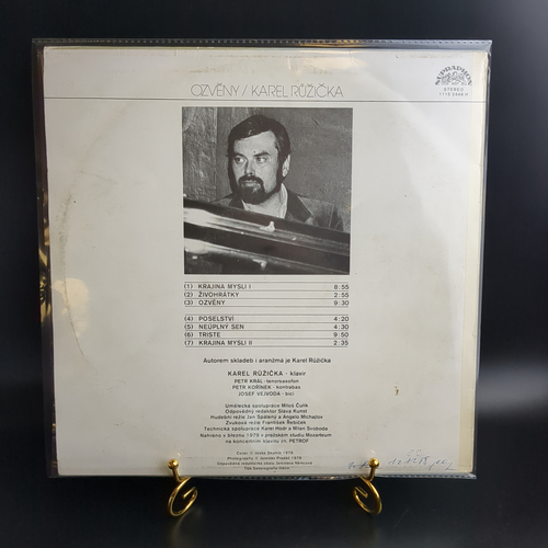 LP Karel Ruzicka – Ozveny. Виниловая пластинка 12 дюймов. Supraphon. Чехословакия 1979 год