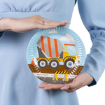Тарелки бумажные «Строительная техника», 17 см/ 23 см, 6 шт