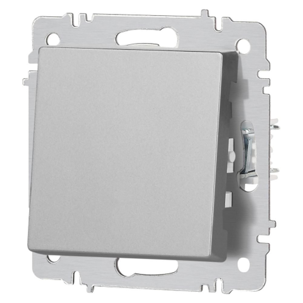 Переключатель Intro Accent 6-103-03 , 10А-250В, IP20, СУ, AL/CU, алюминий