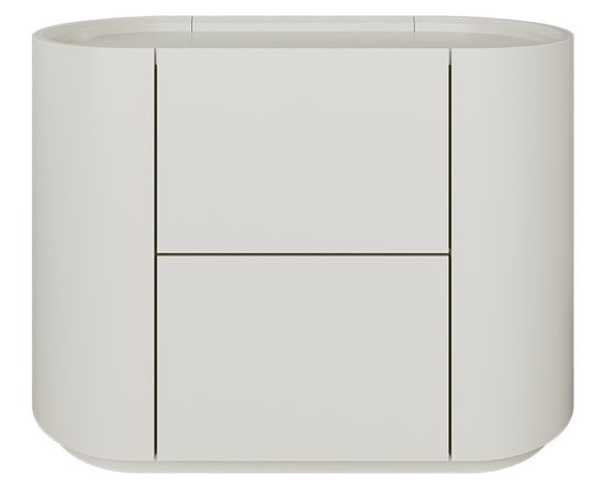 Тумба прикроватная Lagom 2 ящика ширина 60 см (молочный)