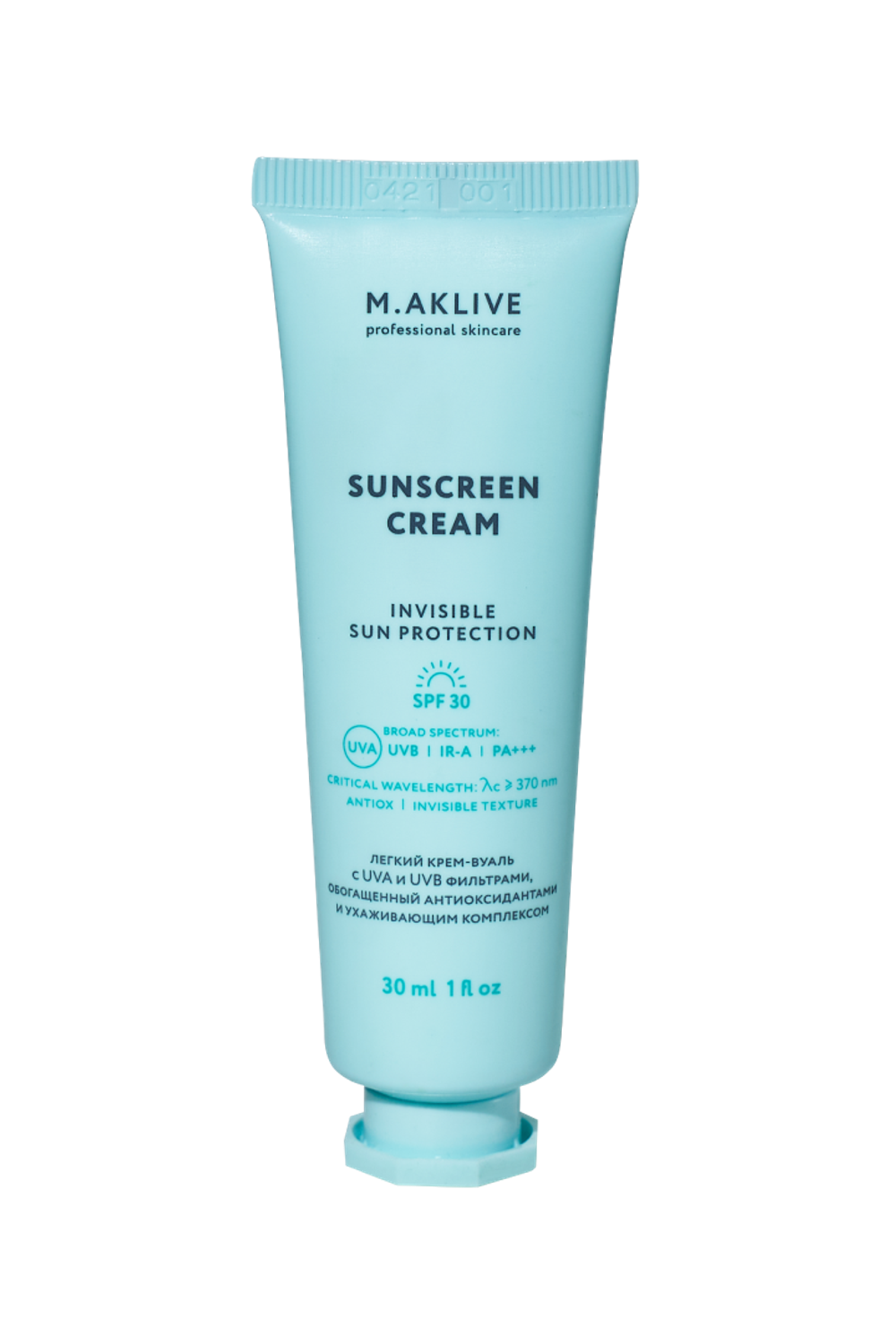 M.AKLIVE Солнцезащитный крем для тела SPF50 200мл