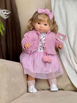 Кукла Berbesa мягконабивная 42см SANDRA в пакете (4424K)