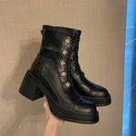 BAISHITING Sheepskin Ankle Boots Women"s