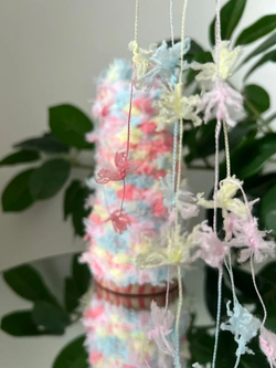 Пряжа Единорог UNICORN мультиколор с шишибриками 50 g