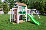 Детский домик с качелями "Прованс - спорт плюс"